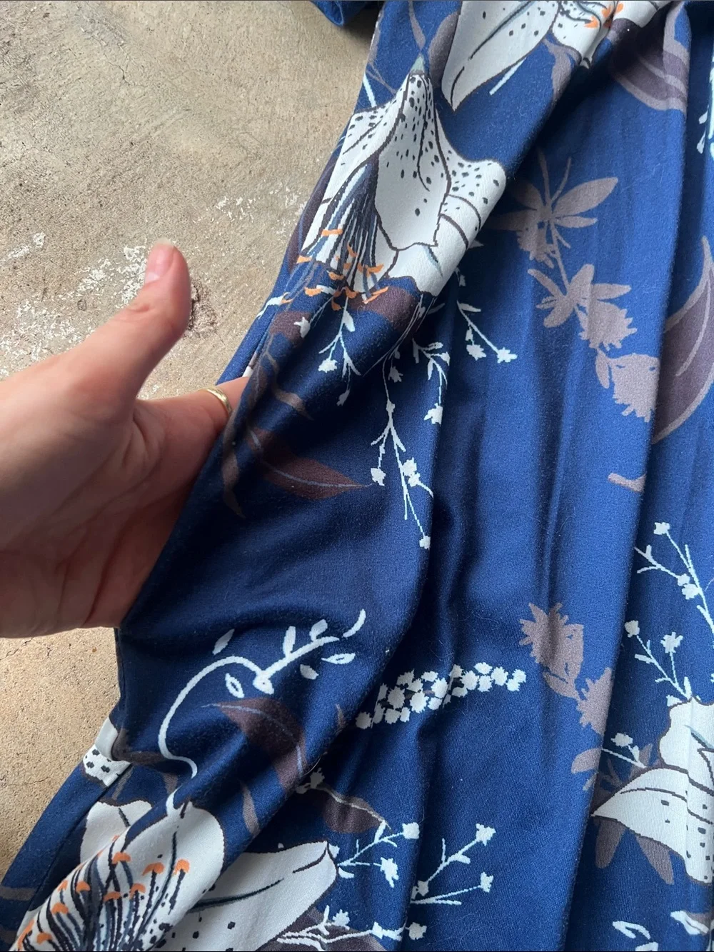 Navy Floral Women’s Dress